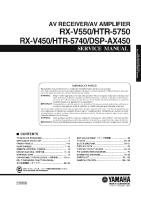 Yamaha RXV-450 - Service Manual 
